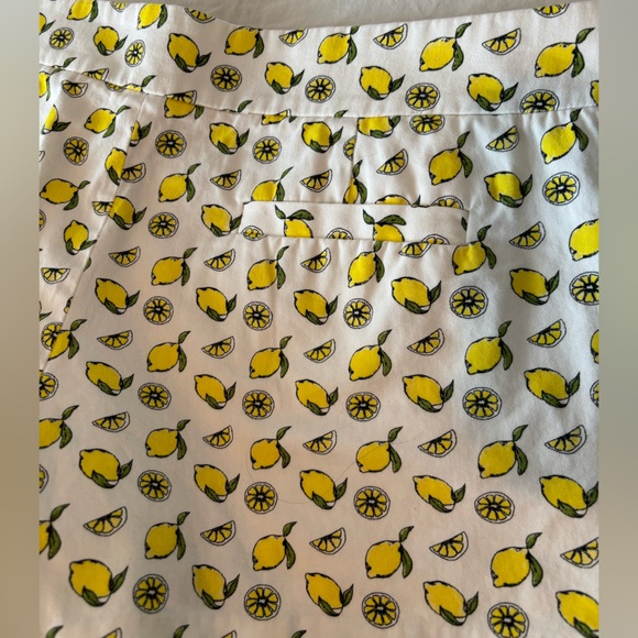 J. Crew Factory lemon patterned side-zip chino shorts - Picture 9 of 9